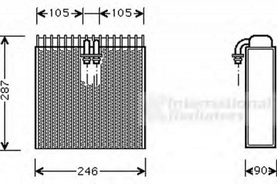 VAN WEZEL 0300v031 -  Испаритель, кондиционер